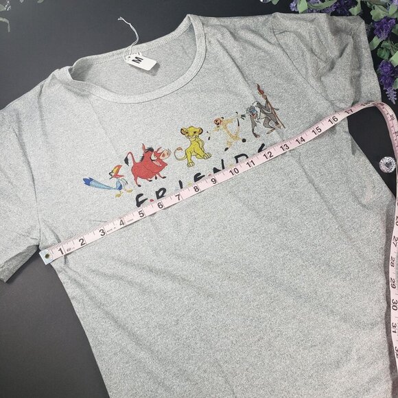 Lion King Simba Shirt Timon Pumbaa FRIENDS Knit Graphic Tee Blouse Short Sleeve - Picture 9 of 14